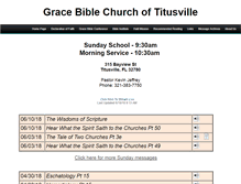 Tablet Screenshot of gracebibleoftitusville.com